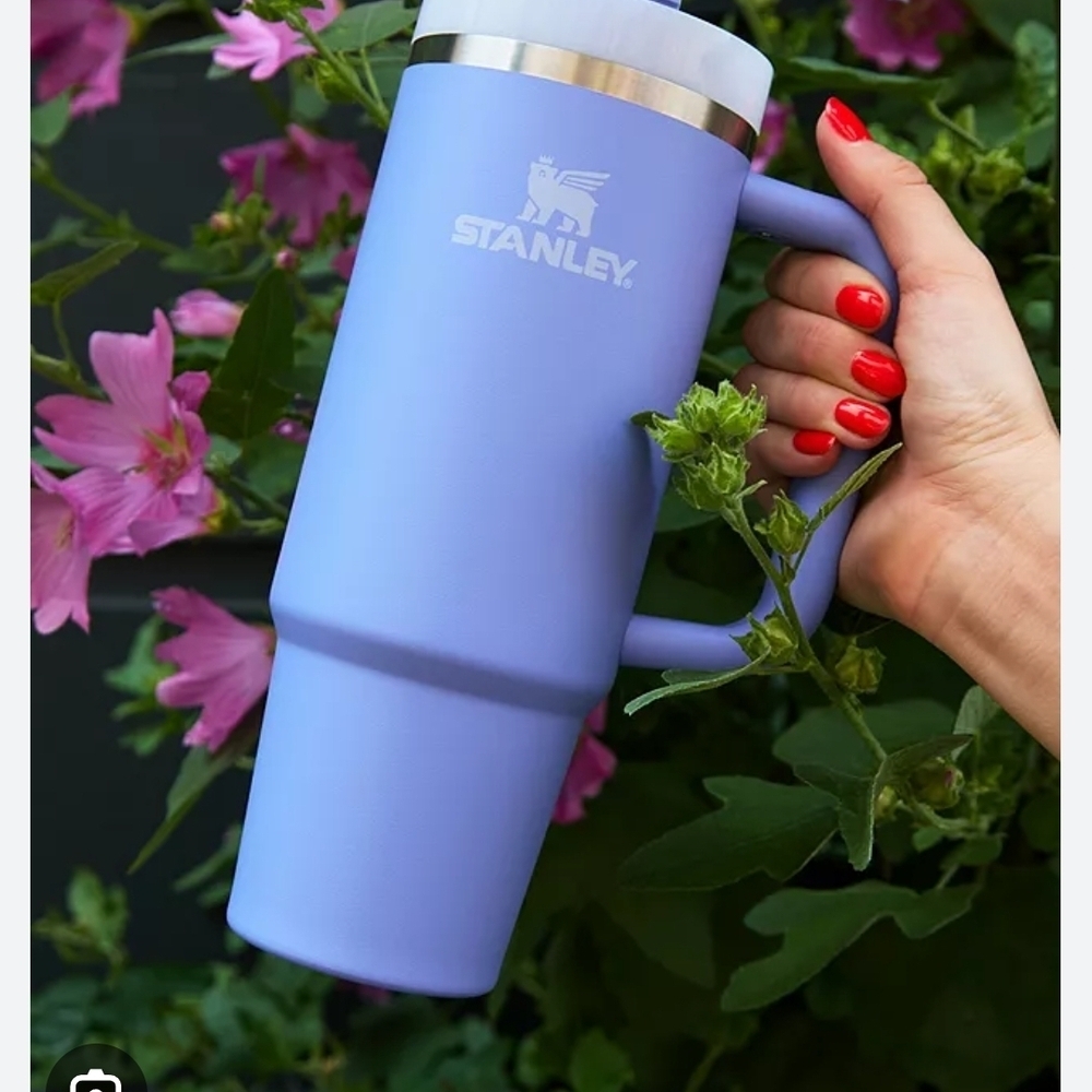 Nwt Stanley Insulated Purple Travel Mug with Handle 40 onz.